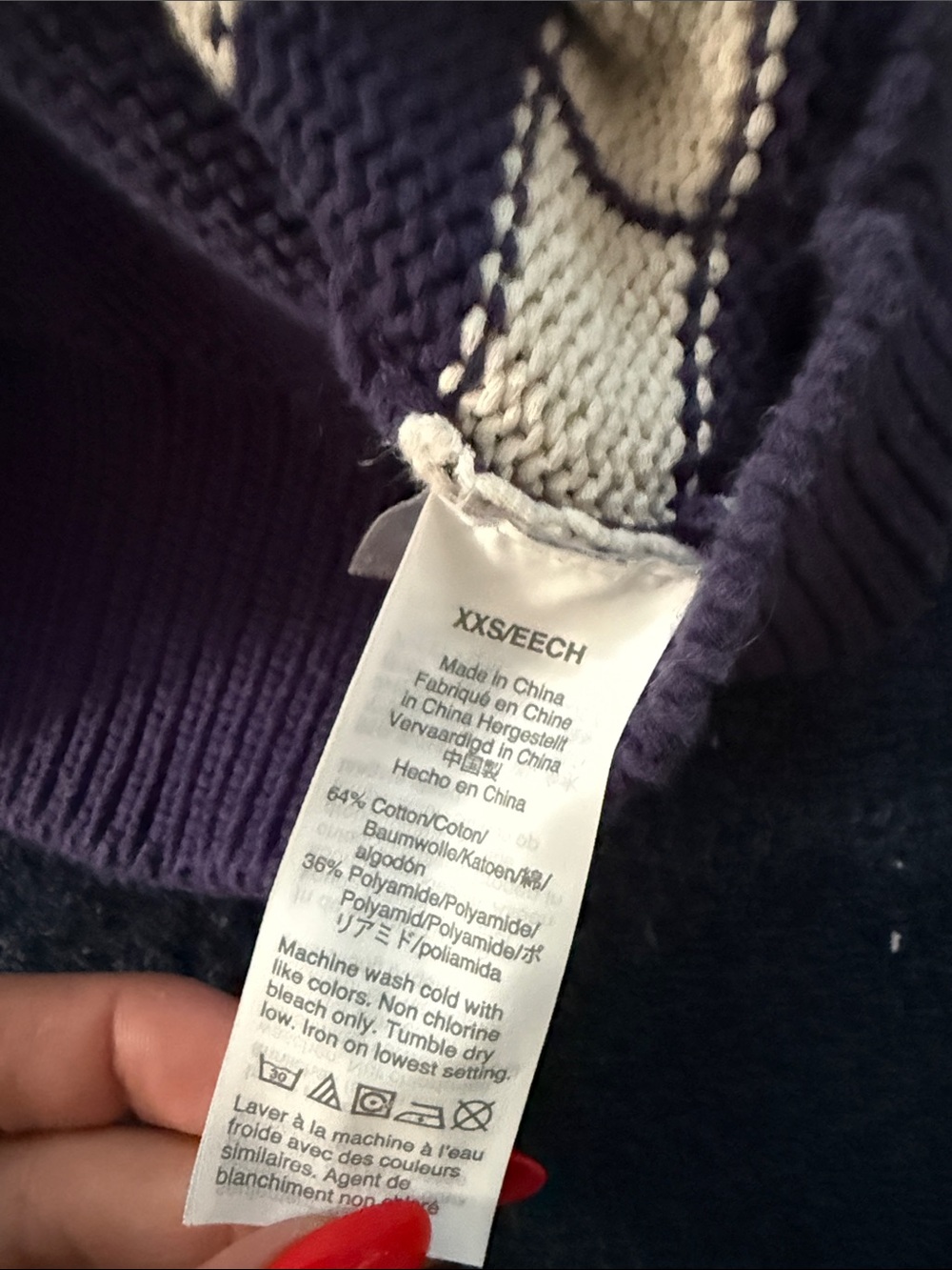 J. Crew Lobster Sweater-Jacket- Navy - Picture 6 of 6
